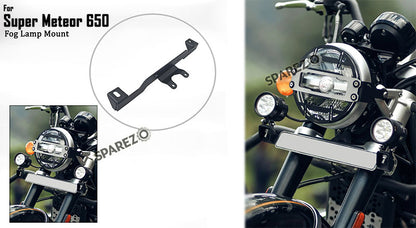 Royal Enfield Super Meteor 650 Fog Lamp Mount Black