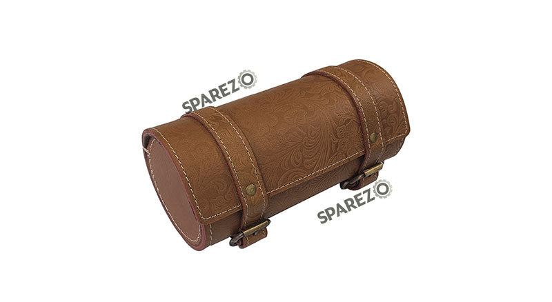 Royal Enfield Meteor and Classic Reborn 350 Leather Tool Bag lever with Grip Brown
