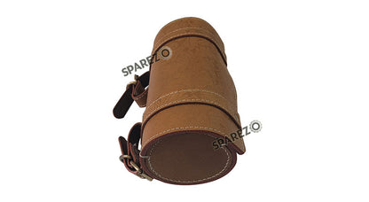Royal Enfield Meteor and Classic Reborn 350 Leather Tool Bag lever with Grip Brown