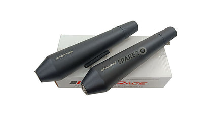 Royal Enfield GT and Interceptor 650 PoweRage Short Exhaust Silencer Black