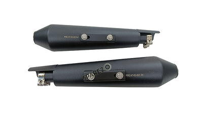 Royal Enfield GT and Interceptor 650 PoweRage Short Exhaust Silencer Black