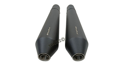 Royal Enfield GT and Interceptor 650 PoweRage Short Exhaust Silencer Black