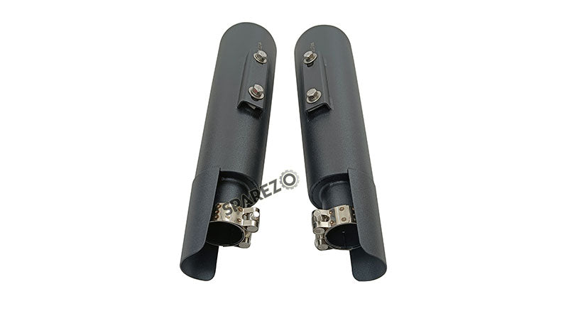 Royal Enfield GT and Interceptor 650 PoweRage Short Exhaust Silencer Black