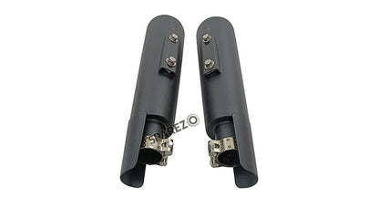 Royal Enfield GT and Interceptor 650 PoweRage Short Exhaust Silencer Black