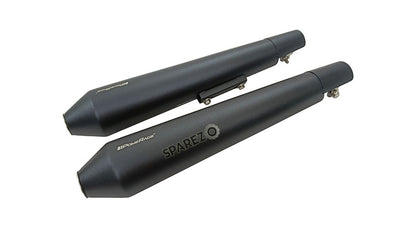 Royal Enfield GT and Interceptor 650 PoweRage Long Exhaust Silencer Black