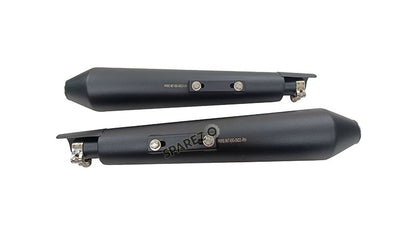 Royal Enfield GT and Interceptor 650 PoweRage Long Exhaust Silencer Black