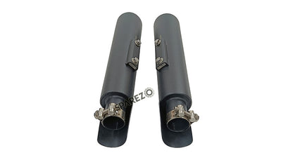 Royal Enfield GT and Interceptor 650 PoweRage Long Exhaust Silencer Black