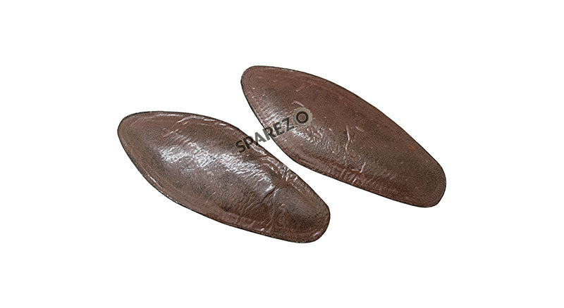 Royal Enfield Hunter 350 Genuine Leather Diamond Design Tank Pad Brown D1