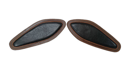 Royal Enfield Hunter 350 Genuine Leather Tank Pad Black D4