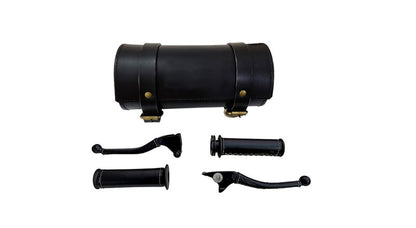 Royal Enfield Classic 500cc Leather Grip and Lever With Tool bag Black
