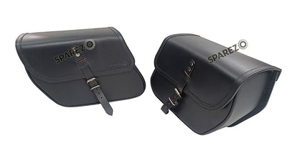 For Royal Enfield Super Meteor 650 Black Bags With Saddle Stay Mounting