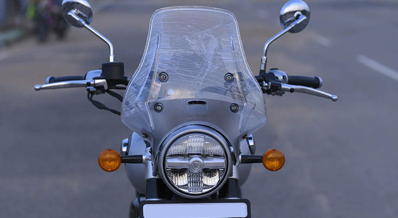 For Royal Enfield Super Meteor 650 Wanderer Premium Windshield Clear Screen