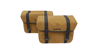 For Royal Enfield Super Meteor 650 Canvas Pannier bags with Mounting Pair