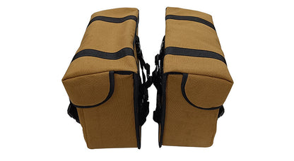 For Royal Enfield Super Meteor 650 Canvas Pannier bags with Mounting Pair