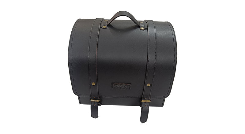 For Royal Enfield Super Meteor 650 Top Luggage Leather Bag Black