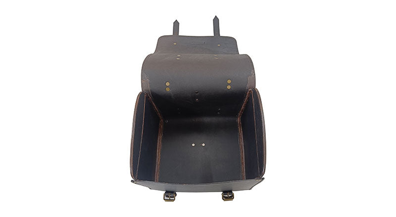 For Royal Enfield Super Meteor 650 Top Luggage Leather Bag Black