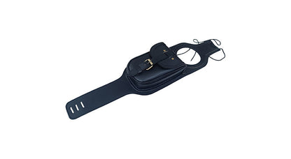 For Royal Enfield Meteor 350 Fuel Gas Tank Belt With Pouch Black