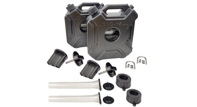 For Royal Enfield New Himalayan 450 RH-LH Black Jerry Can Pair with Mount