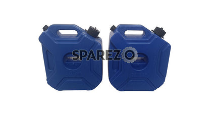 For Royal Enfield New Himalayan 450 RH-LH Blue Jerry Can Pair with Mount