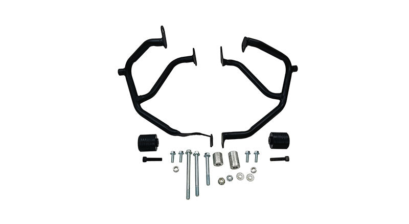 For Royal Enfield New Himalayan 450 Engine Guard with Sliders Black