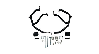 For Royal Enfield New Himalayan 450 Engine Guard with Sliders Black