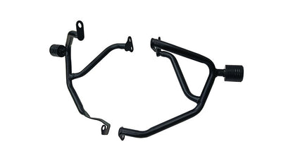 For Royal Enfield New Himalayan 450 Engine Guard with Sliders Black