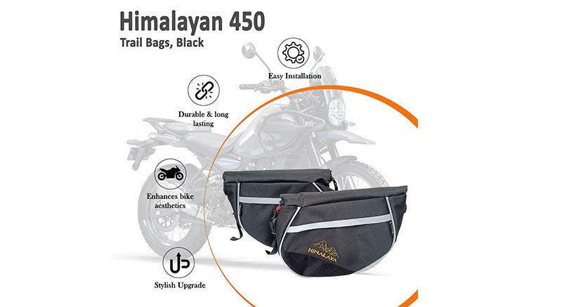 For Royal Enfield New Himalayan 450 Black Canvas TrailPack