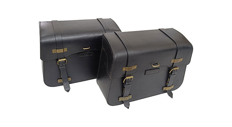 Fit For Royal Enfield Super Meteor 650 Pannier Bags With Saddle Stay Black