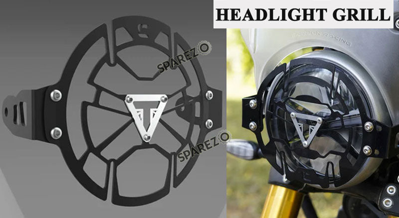 Fit For Triumph Speed 400 Aluminium Headlight Guard Black