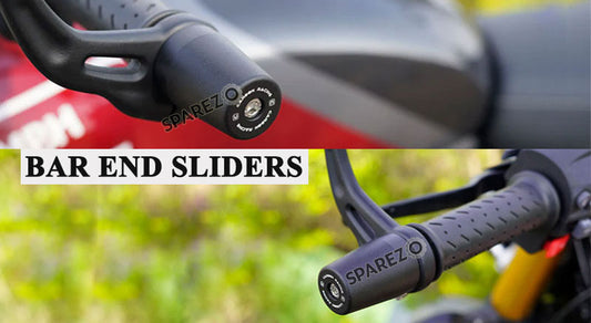 Fit For Triumph Speed 400 Aluminium Bar End Sliders Black
