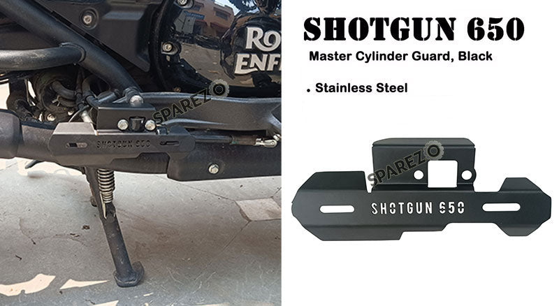 Fit For Royal Enfield Shotgun 650 Stainless Steel Master Cylinder Guard Black