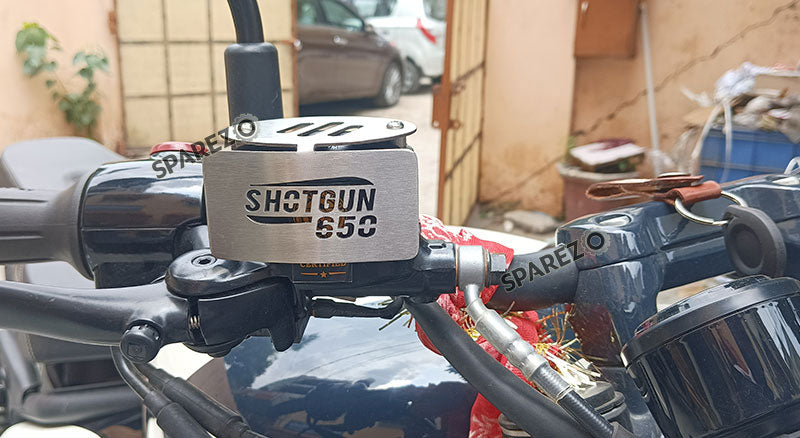 Fit For Royal Enfield Shotgun 650 Stainless Steel Reservoir Cap Guard Silver