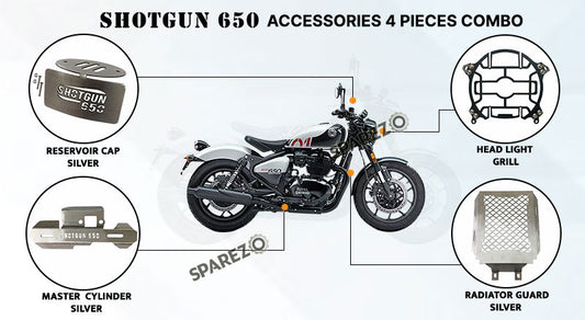 Fit For Royal Enfield Shotgun 650 Accessories Combo Pack 4 Pcs
