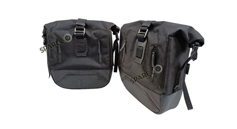 Fit For Royal Enfield Shotgun 650 Black Saddle Pannier Bags with Mounting