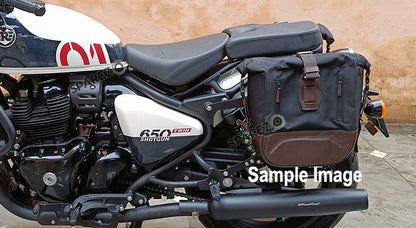 Fit For Royal Enfield Shotgun 650 Black Saddle Pannier Bags with Mounting