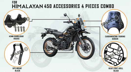 Fit For Royal Enfield New Himalayan 450 Accessories 4 Pcs Combo Pack