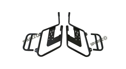 Fit For Royal Enfield Shotgun 650 Saddle Stay With Pannier Bags Pair Black Color