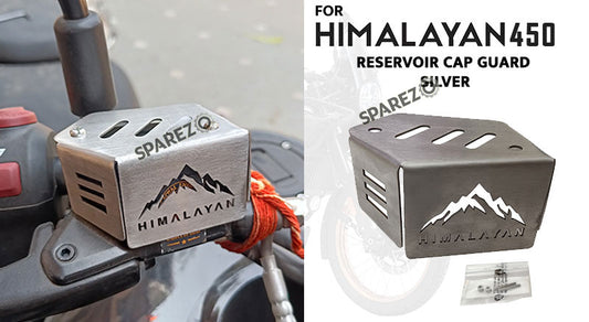 For Royal Enfield New Himalayan 450 Front Reservoir Cap Guard Silver