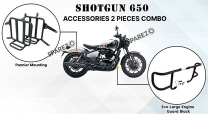 For Royal Enfield Shotgun 650 Accessories Pannier Mounting and Evo Engine Guard