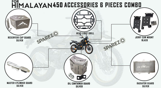 Royal Enfield 6 Pcs Accessories Combo Pack CP-1 Himalayan 450