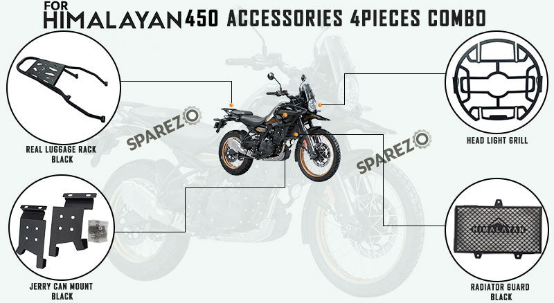 Royal Enfield 4 Pcs Accessories Combo Pack CP-2 Himalayan 450