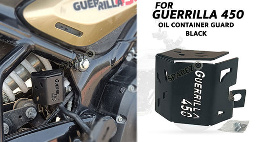 Fit For Royal Enfield Guerrilla 450 Stainless Steel Oil Container Guard Black
