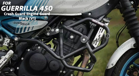 Fit For Royal Enfield Guerrilla 450 Engine Guard Crash Guard Black