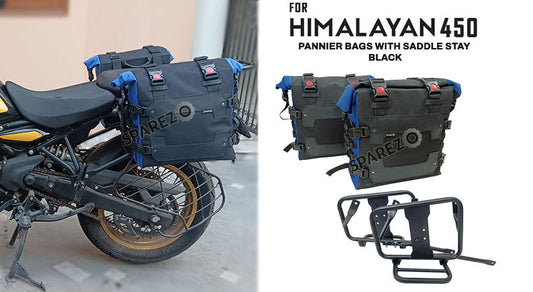 Fit For Royal Enfield New Himalayan 450 Canvas Pannier Bags With Mounting