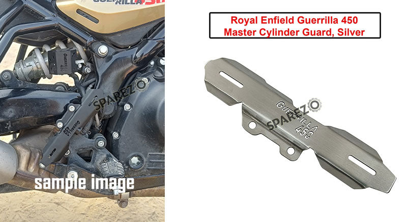 For Royal Enfield Guerrilla 450 Stainless Steel Master Cylinder Guard Silver