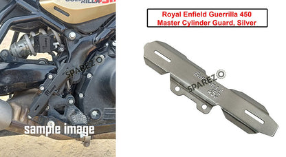 For Royal Enfield Guerrilla 450 Stainless Steel Master Cylinder Guard Silver