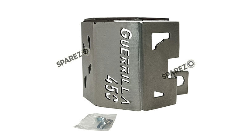 For Royal Enfield Guerrilla 450 Stainless Steel Oil Container Guard Silver