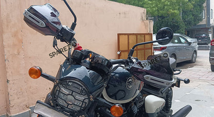 Fit For Royal Enfield Shotgun 650 Tinted Black Color Hand Guard Kit