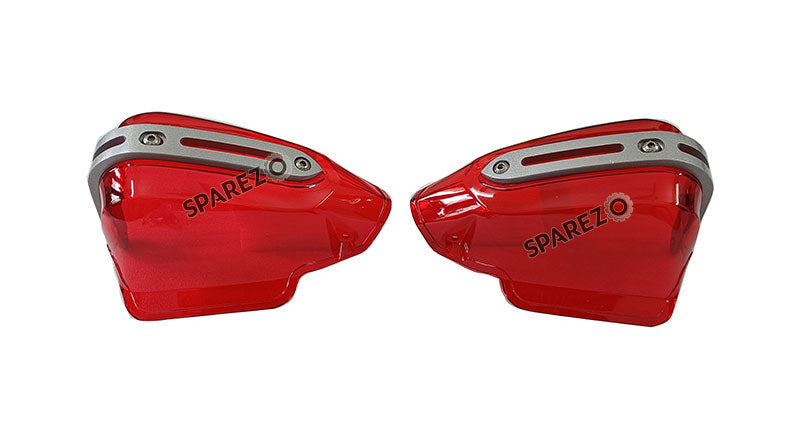 Fit For Royal Enfield Shotgun 650 Tinted Red Color Hand Guard Kit
