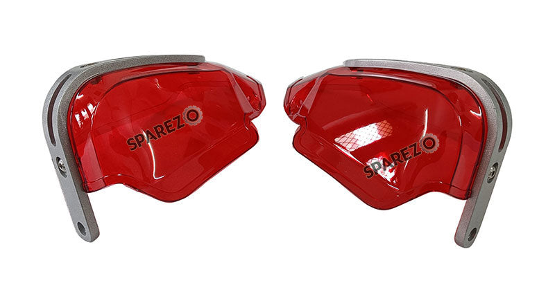 Fit For Royal Enfield Shotgun 650 Tinted Red Color Hand Guard Kit